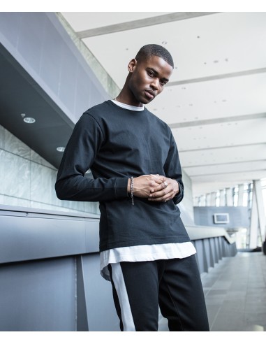 BUI-BY091-Long Sleeve Tee With Cuffrib